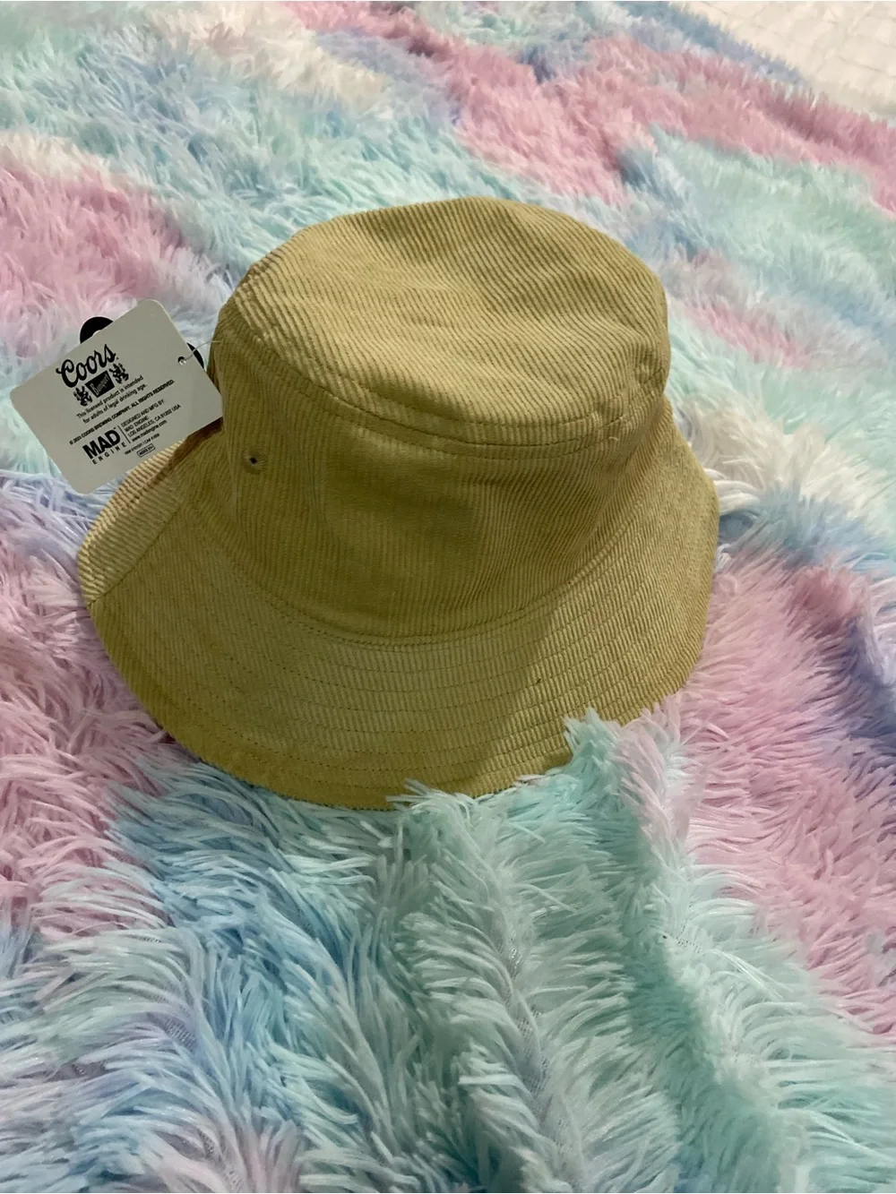 MAD Engine Coors Banquet Tan Corduroy Bucket Hat